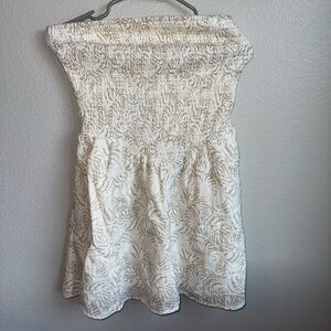 Universal Thread Cream Strapless Dress